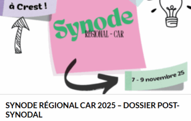 Synode régional CAR 2025 – Cahier post-synodal